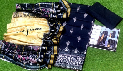 "JUNAID JAMSHED" Printed Lawn | Unstitched Collection 3 Pieces Casual Wear| Summer